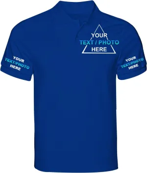 Custom T Shirt Polo for Men Design Your Own Personalized Customized Golf Tee Embroidered Text Photo Logo