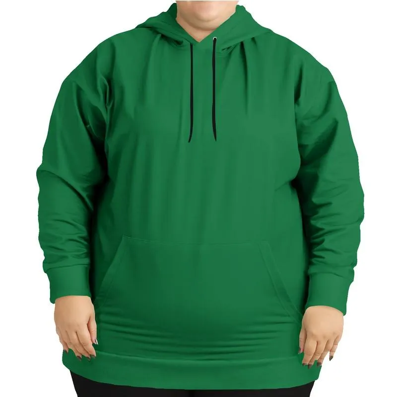 Medium Green Hoodie | Unisex | with PLUS sizes | C100M0Y100K45