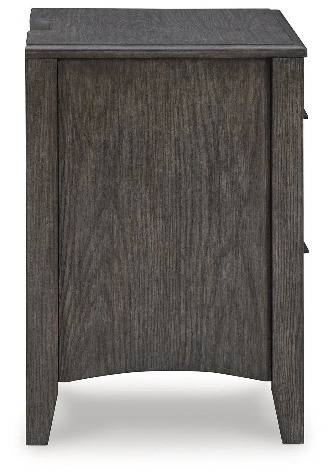 Montillan Queen Panel Bed with Mirrored Dresser and 2 Nightstands in Grayish Brown