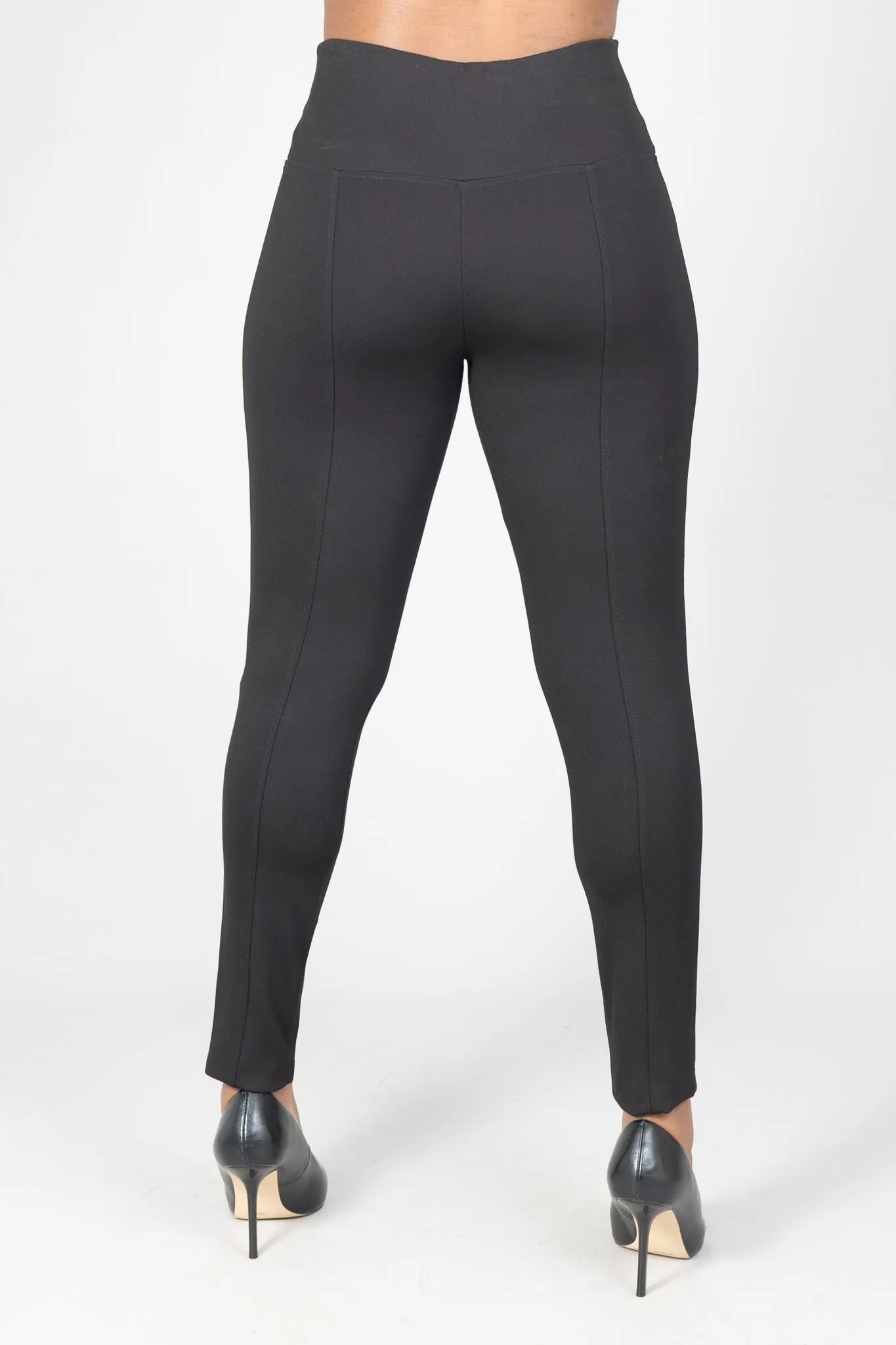 Sabrina Lauren PT7279A Seam Ponte Knit Pant
