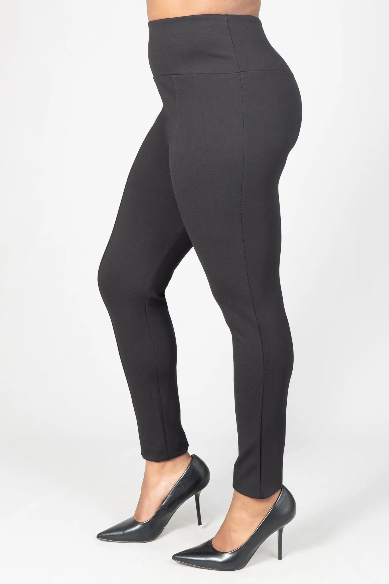 Sabrina Lauren PT7279A Seam Ponte Knit Pant