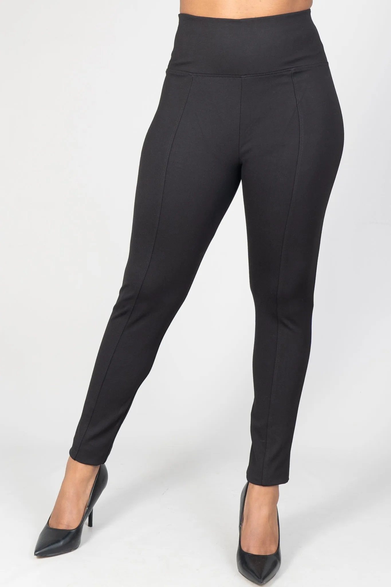 Sabrina Lauren PT7279A Seam Ponte Knit Pant
