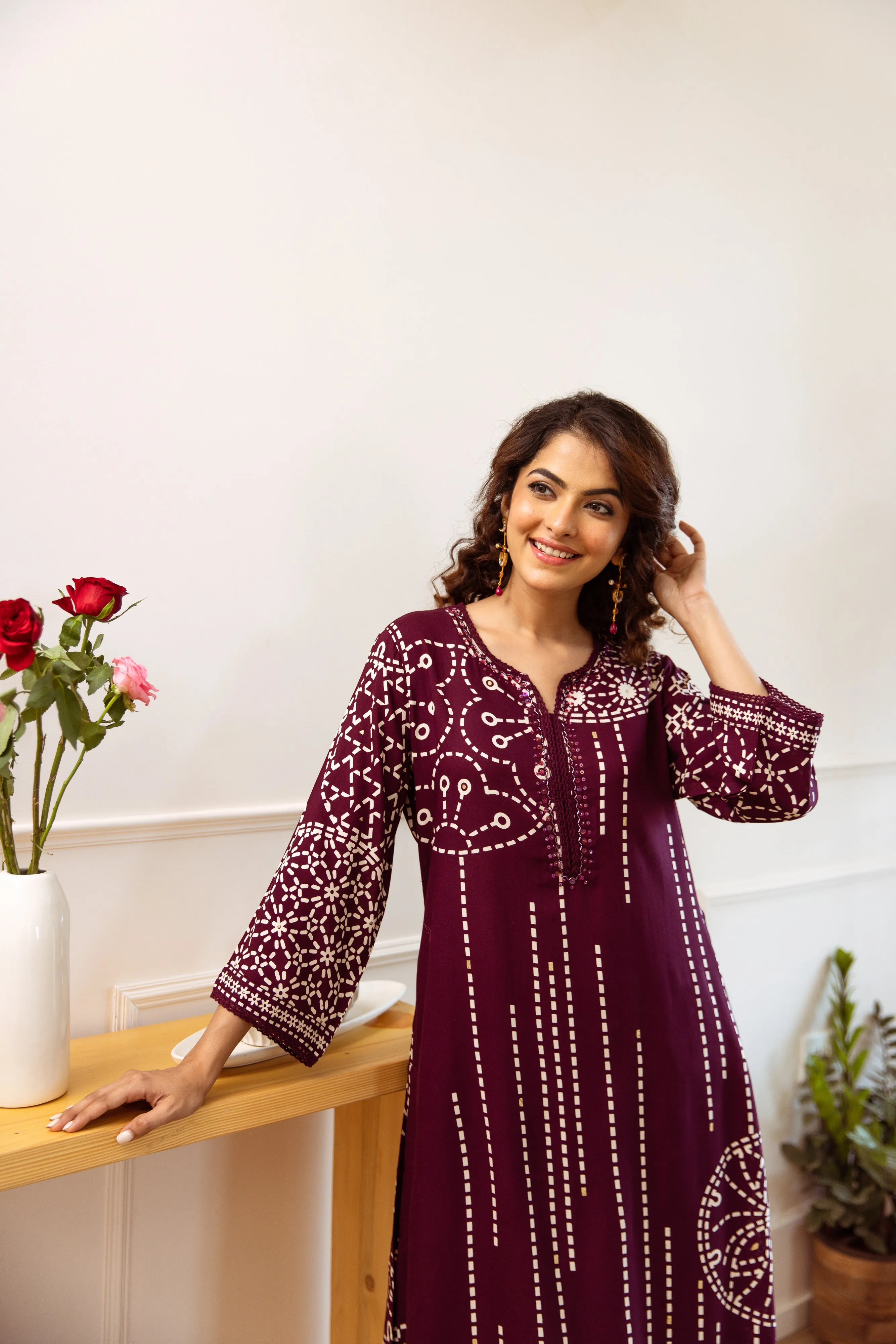 Shimoni Jam Printed Kurta Pant Set
