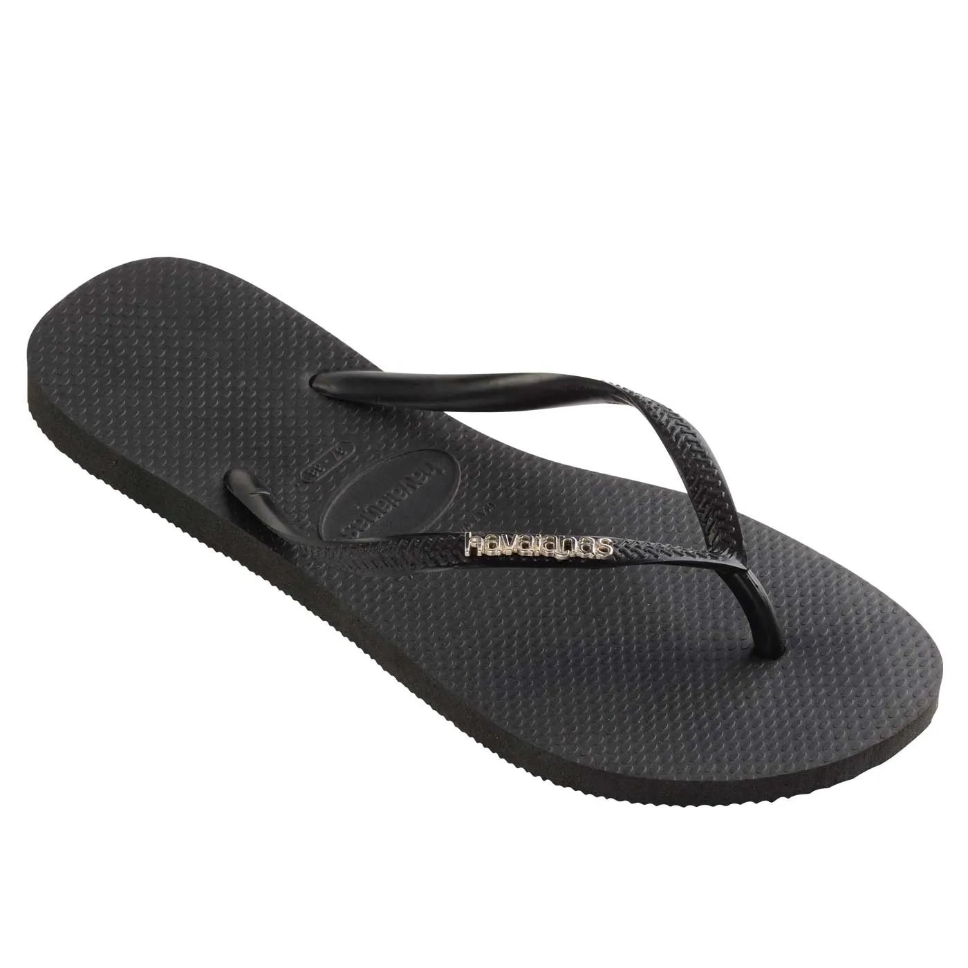 Slim Metal Logo Thongs