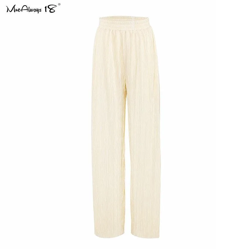 Wide Leg Pleated Pants