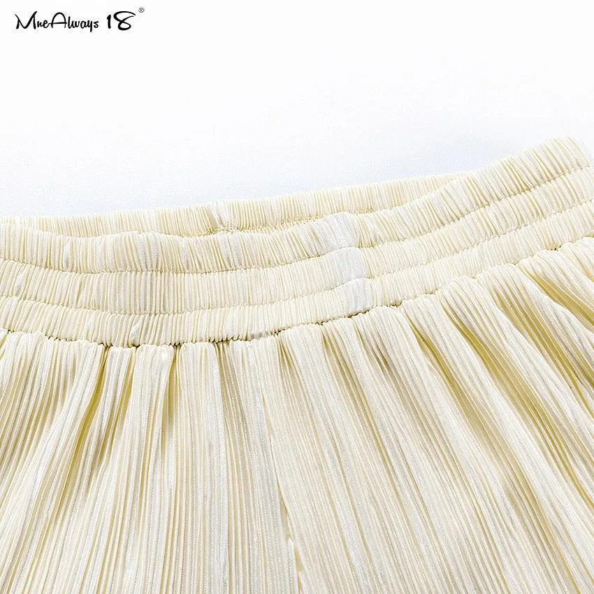 Wide Leg Pleated Pants