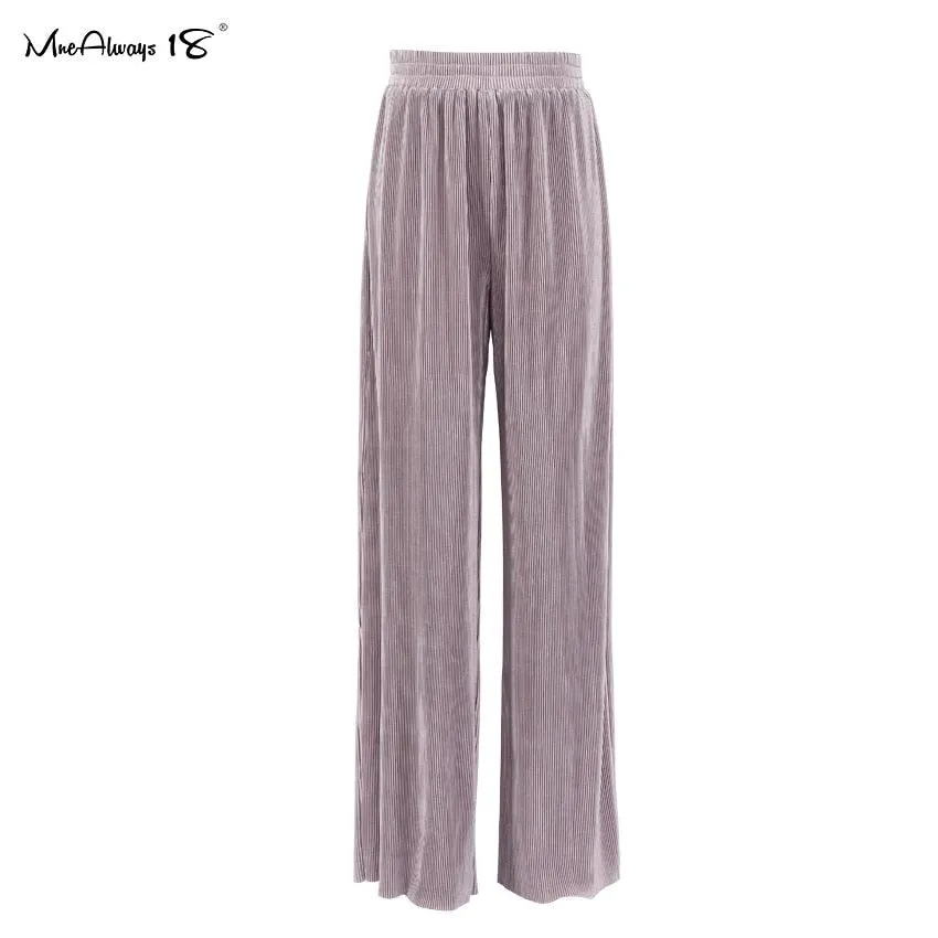 Wide Leg Pleated Pants