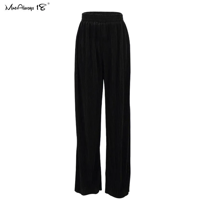 Wide Leg Pleated Pants