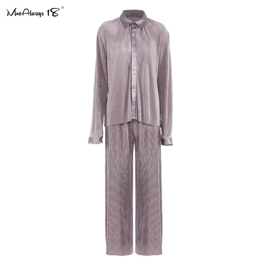 Wide Leg Pleated Pants