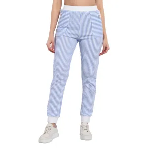 Women Fresh Sky Vogue Voyage Striped Jogger